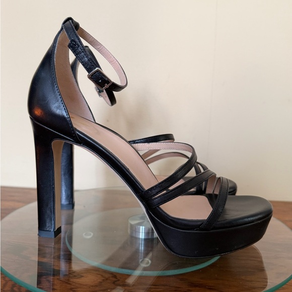 Inez Bianca Heels in Black Capretto size 7.5 - Picture 13 of 16